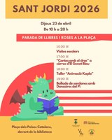 Informacions sobre la diada de Sant Jordi amb la Biblioteca d’Alpicat