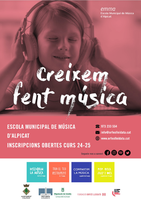 Obert el termini per a matriculacions a l'Escola Municipal de Música d'Alpicat
