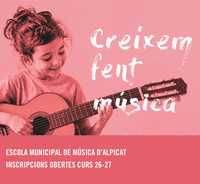 Oberta la inscripció a l'Escola Municipal de Música, per al curs 2026-2027 d'Alpicat
