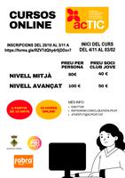 Obertes les inscripcions per als cursos online d’ACTIC