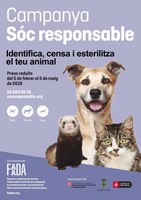 Alpicat dóna el seu suport a la campanya ‘Sóc responsable-Identifica, censa i esterilitza el teu animal’