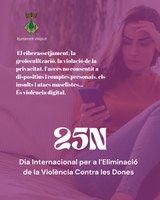 L'Ajuntament s'adhereix al Dia Internacional per a l’Eliminació de la Violència vers les Dones, que se celebra aquest dimarts